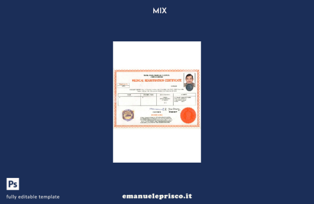 modello di certificato di registrazione India Tamil Nadu in stile verificato